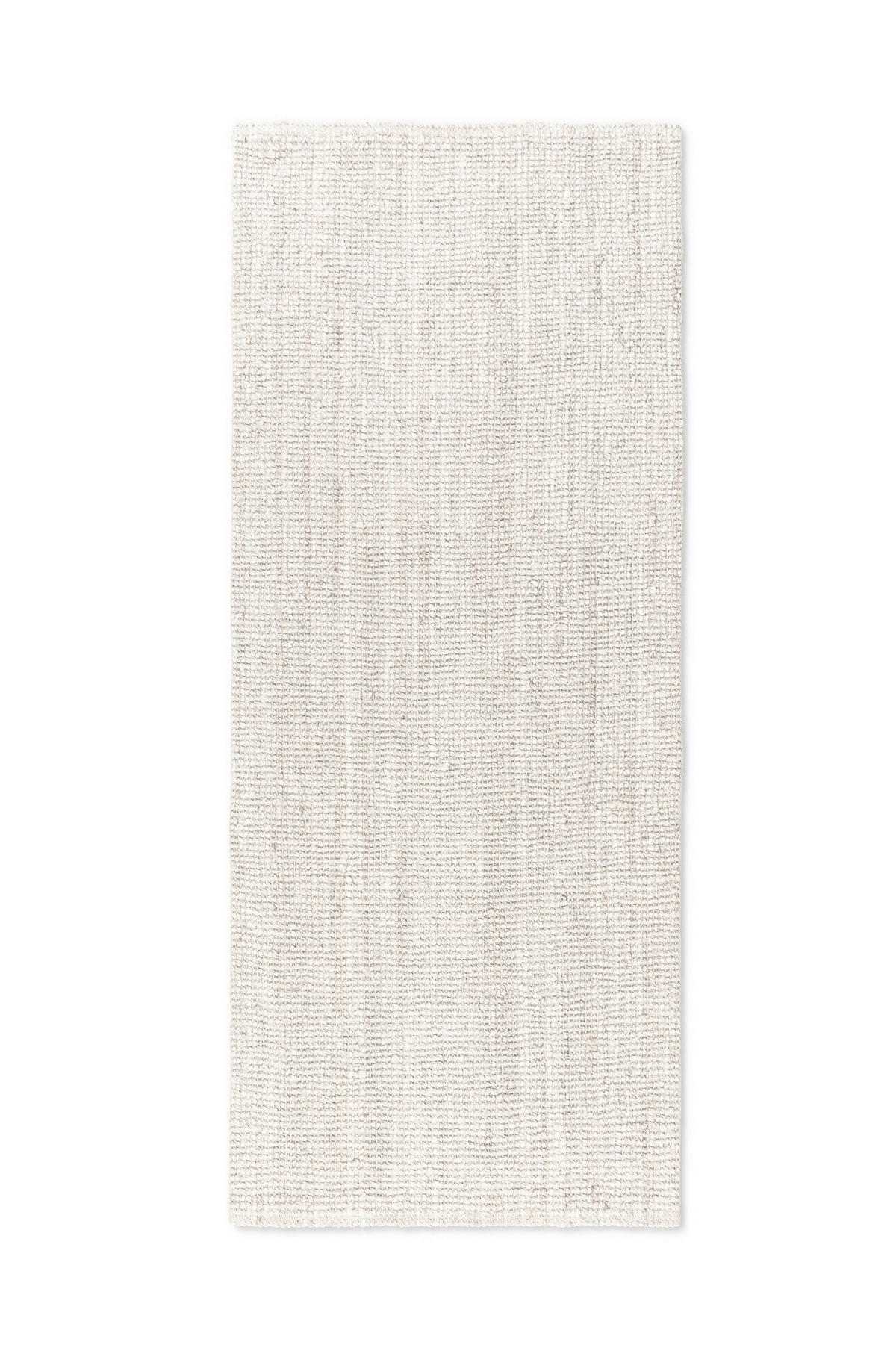 JUTETEPPICH 80/200 cm Bouclé Weiß rechteckig  - Weiß, KONVENTIONELL, Textil (80/200cm) - Hanse Home