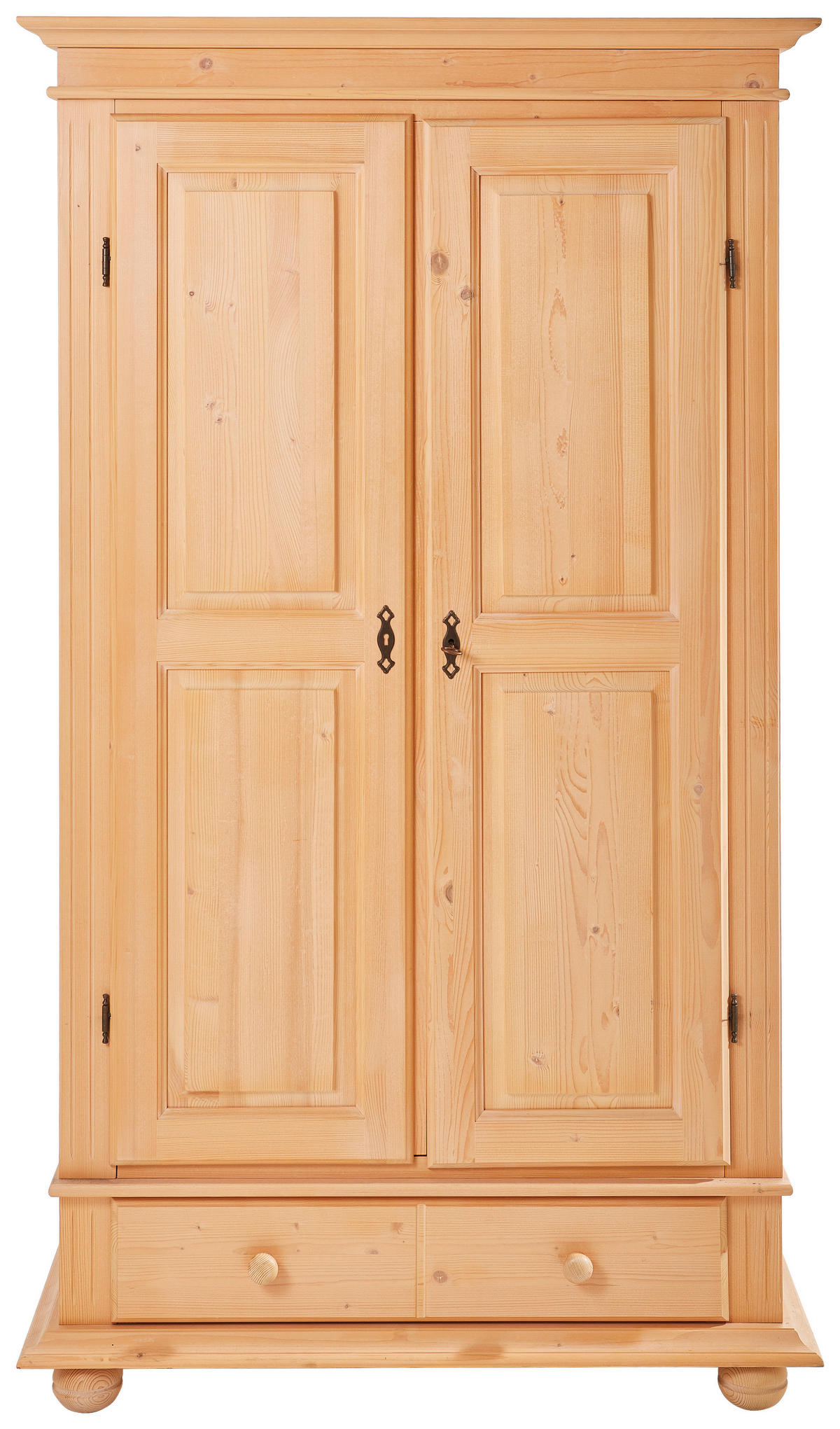 GARDEROBENSCHRANK  in 110/192/58 cm  - Fichtefarben/Schwarz, LIFESTYLE, Holz/Metall (110/192/58cm) - Landscape