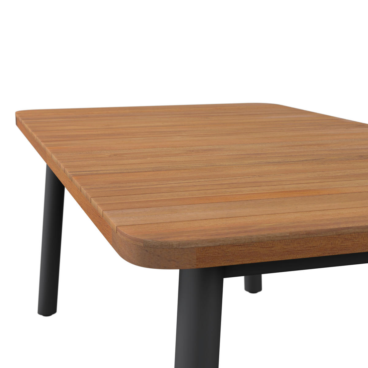 GARTENTISCH Holz, Metall rechteckig  - Akaziefarben, MODERN, Holz/Metall (100/75/180/240cm) - Ambia Garden