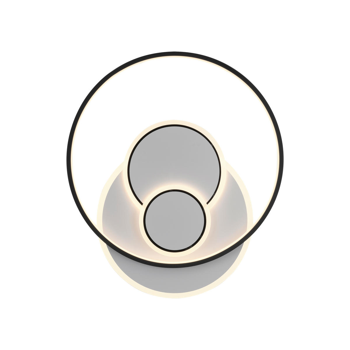 STROPNÍ LED SVÍTIDLO, 55/48/6 cm - Design, kov/plast (55/48/6cm)