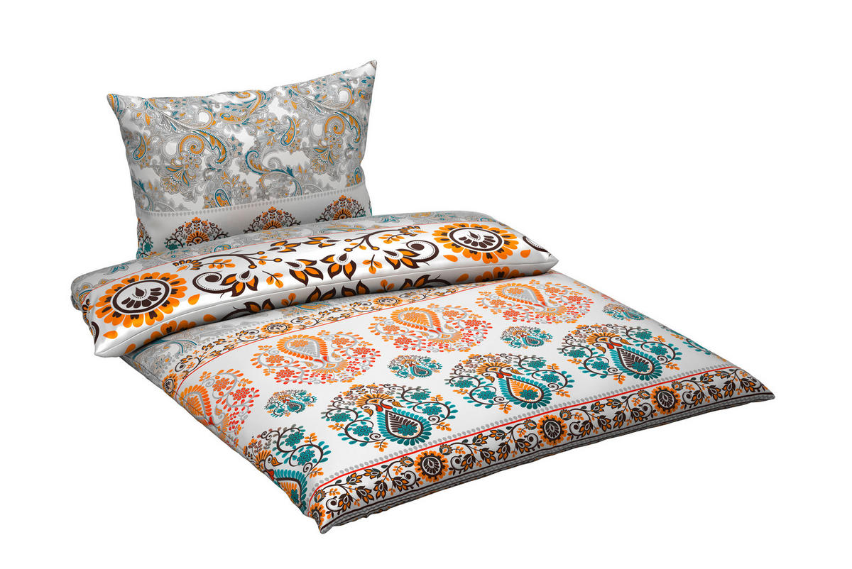 VÄNDBART PÅSLAKANSET satin 150/210 cm  - multicolor, Trend, textil (150/210cm) - Esposa