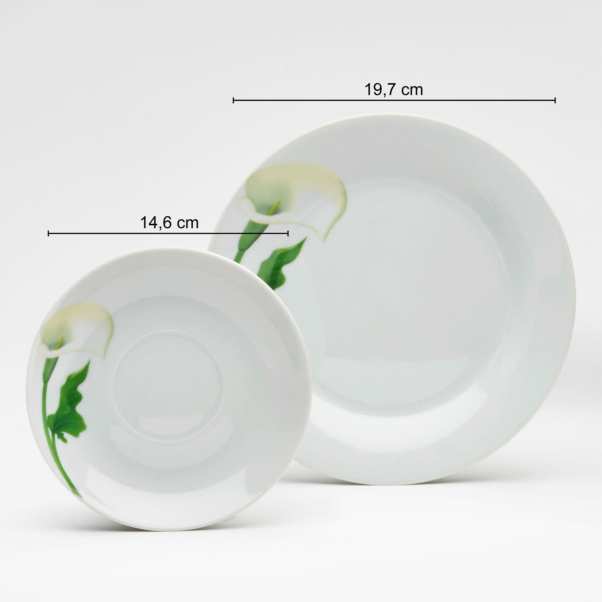 KAFFEESERVICE Calla 18-teilig  - Weiß, Basics, Keramik - Van Well