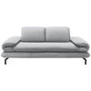 2-SITZER-SOFA Webstoff Silberfarben  - Silberfarben/Schwarz, Design, Textil/Metall (204 (264)/83 (110)/98cm) - LOOKS by W.Joop