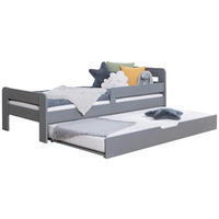 AUSZIEHBETT 120/200 cm  in Hellgrau  - Hellgrau, MODERN, Holz (120/200cm) - MID.YOU