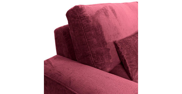 BIGSOFA Chenille Bordeaux  - Bordeaux/Schwarz, KONVENTIONELL, Kunststoff/Textil (282/73/115cm) - Carryhome