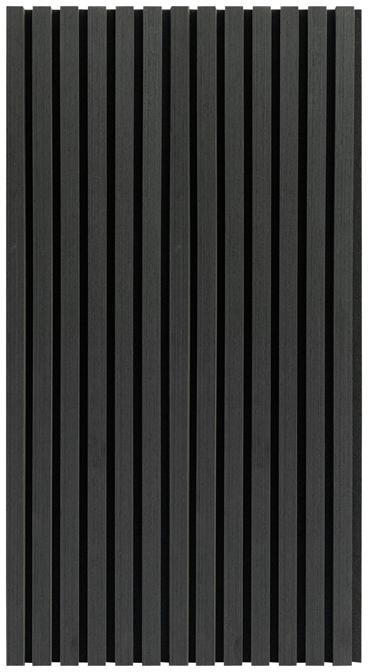 AKUSTIKPANEEL Echtholz 52/104/2,2 cm 4 Stück  - Schwarz, Konventionell, Holz/Kunststoff (52/104/2,2cm)