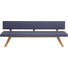 SITZBANK in Blau, Eichefarben - Blau/Eichefarben, Design, Holz/Textil (240//cm) - Team 7 SITZBANK in Blau, Eichefarben - Blau/Eichefarben, Design, Holz/Textil (240//cm) - Team 7
