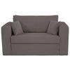 JUGEND- UND KINDERSOFA Cord Dunkelgrau  - Dunkelgrau/Schwarz, KONVENTIONELL, Textil (136/78/72cm) - Xora