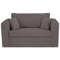 JUGEND- UND KINDERSOFA Cord Graubraun  - Graubraun/Schwarz, KONVENTIONELL, Textil (136/78/72cm) - Xora