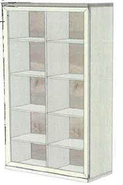 REGÁL, sivá, farby borovice, 100/209/43 cm - farby borovice/sivá, Lifestyle, drevo/kompozitné drevo (100/209/43cm) - Hom`in