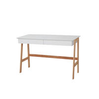 SCHREIBTISCH 120/60/77 cm  in Naturfarben, Weiß  - Weiß/Naturfarben, Design, Holz/Holzwerkstoff (120/60/77cm) - Livetastic