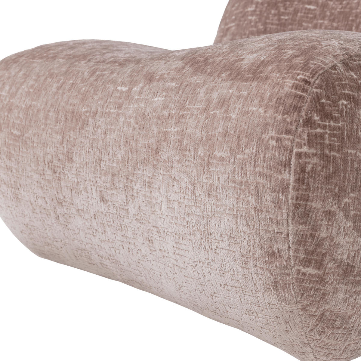 SESSEL in Samt Hellrosa  - Hellrosa, MODERN, Kunststoff/Textil (76/74/92cm) - Livetastic