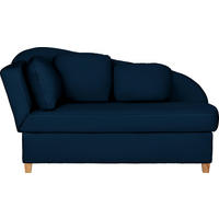 LIEGE in Chenille, Flachgewebe Dunkelblau  - Dunkelblau, Lifestyle, Holz/Textil (85/97/180cm) - Novel