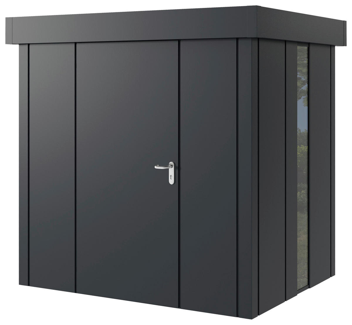 GERÄTEHAUS 229/220/181 cm  - Anthrazit, Basics, Metall (229/220/181cm)