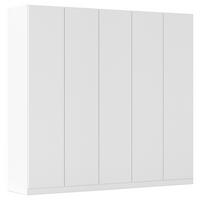 FALTTÜRENSCHRANK in Weiss  - Weiss, Holzwerkstoff (226/210/54cm) - Boxxx