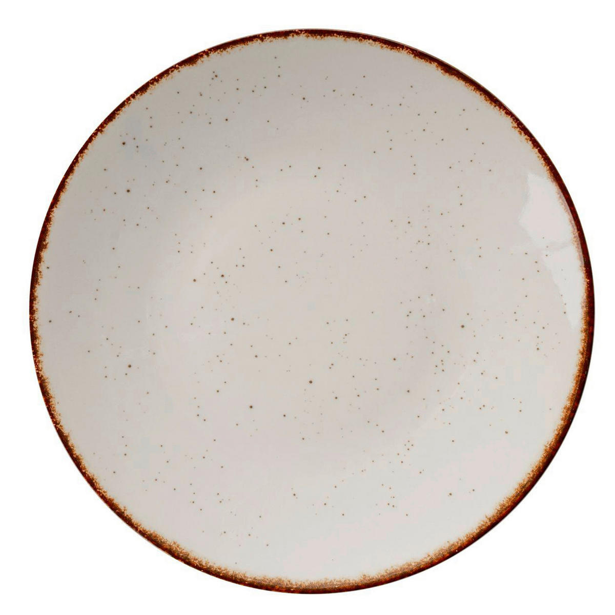 KOMBISERVICE Braun, Weiß Hochglanz 24-teilig 6 Personen  - Weiß Hochglanz/Braun, Basics, Keramik (25cm)