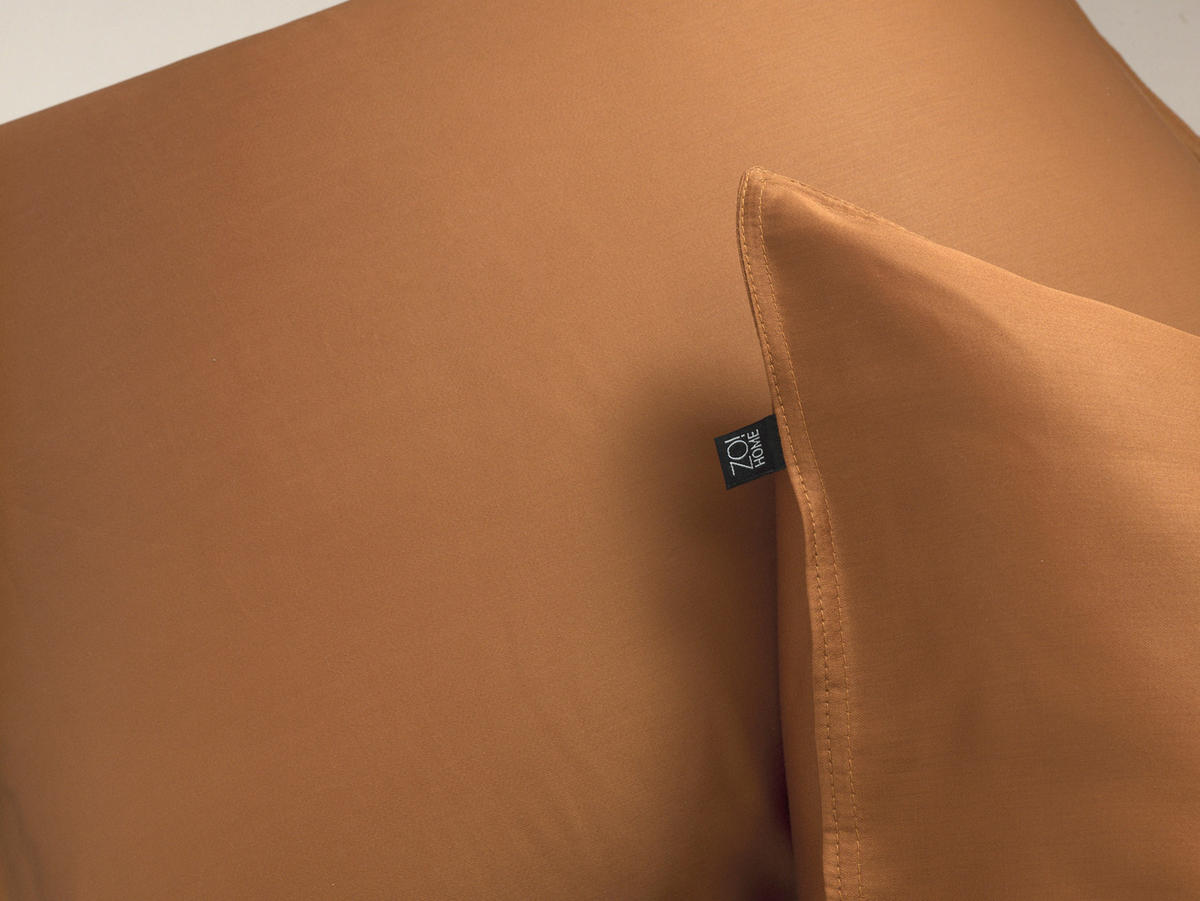 BETTWÄSCHE Satinado Makosatin 155/220 cm  - Cognac, Basics, Textil (155/220cm)