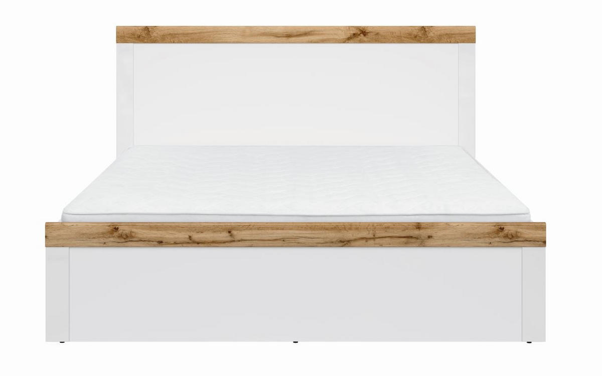 OKVIR KREVETA    169/100,5/204,5 cm   - bela/crna, Dizajnerski, pločasti materijal/plastika (169/100,5/204,5cm) - Carryhome