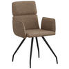 ARMLEHNSTUHL  in Eisen Webstoff  - Rostfarben/Schwarz, Design, Textil/Metall (58/90/62cm) - Stylife