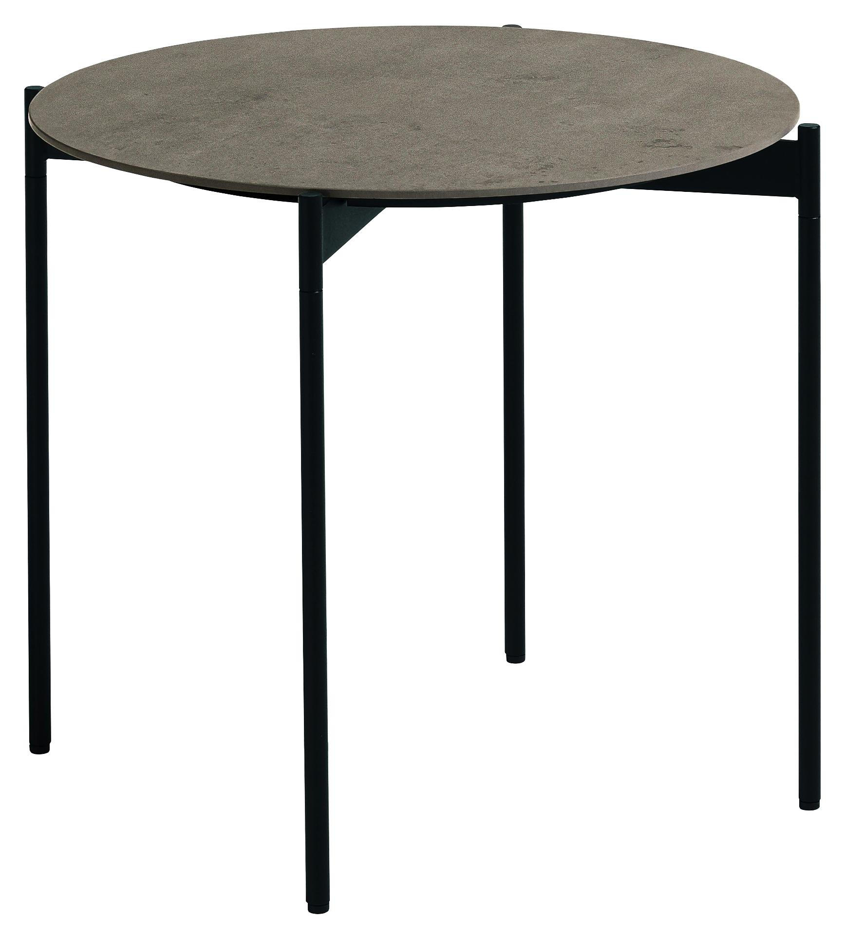 Couchtisch in Metall, Keramik 55/55/49 cm