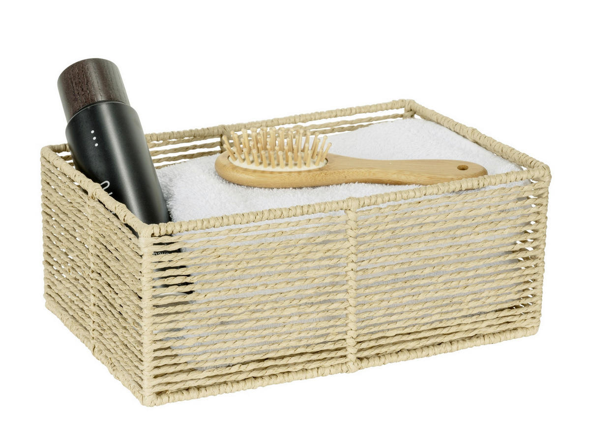 AUFBEWAHRUNGSKÖRBCHEN  - Beige, Basics, Naturmaterialien (30/12/20cm) - Wenko