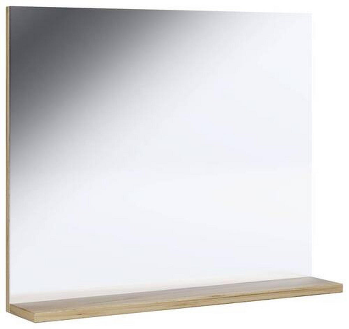 VÄGGSPEGEL 50/60/2 cm    - vit/ekfärgad, Modern, trämaterial (50/60/2cm) - MID.YOU