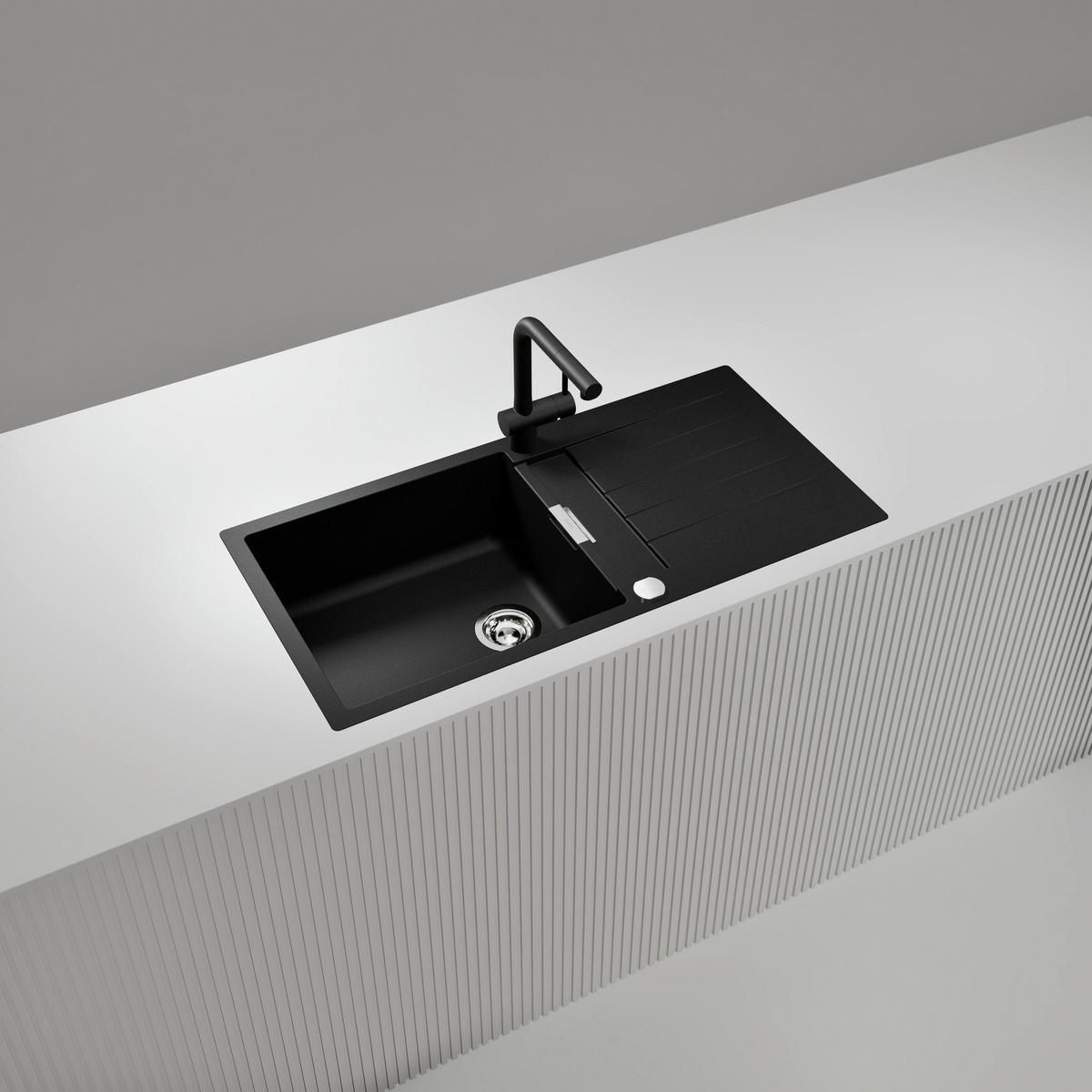 SPÜLE SIGD100LFBMAG  - Dunkelgrau, Basics, Stein (100/30,4/50cm) - Schock