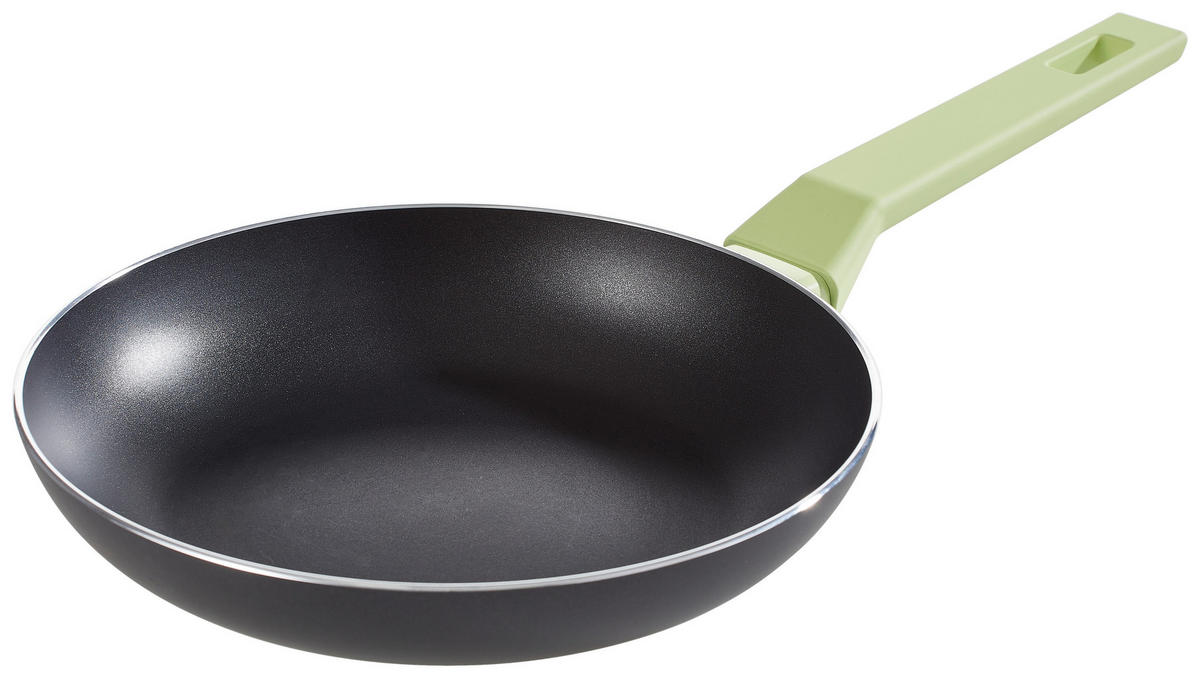 BRATPFANNE HOMEWARE PROFESSIONAL GREEN ILAG®-Antihaftbeschichtung 24 cm  - Schwarz, Basics, Metall (24cm) - Homeware Profession.