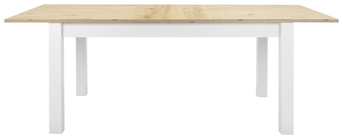 ESSTISCH in Holzwerkstoff 160/90/75 cm  - Weiss/Eichefarben, Konventionell, Holzwerkstoff (160/90/75cm) - MID.YOU
