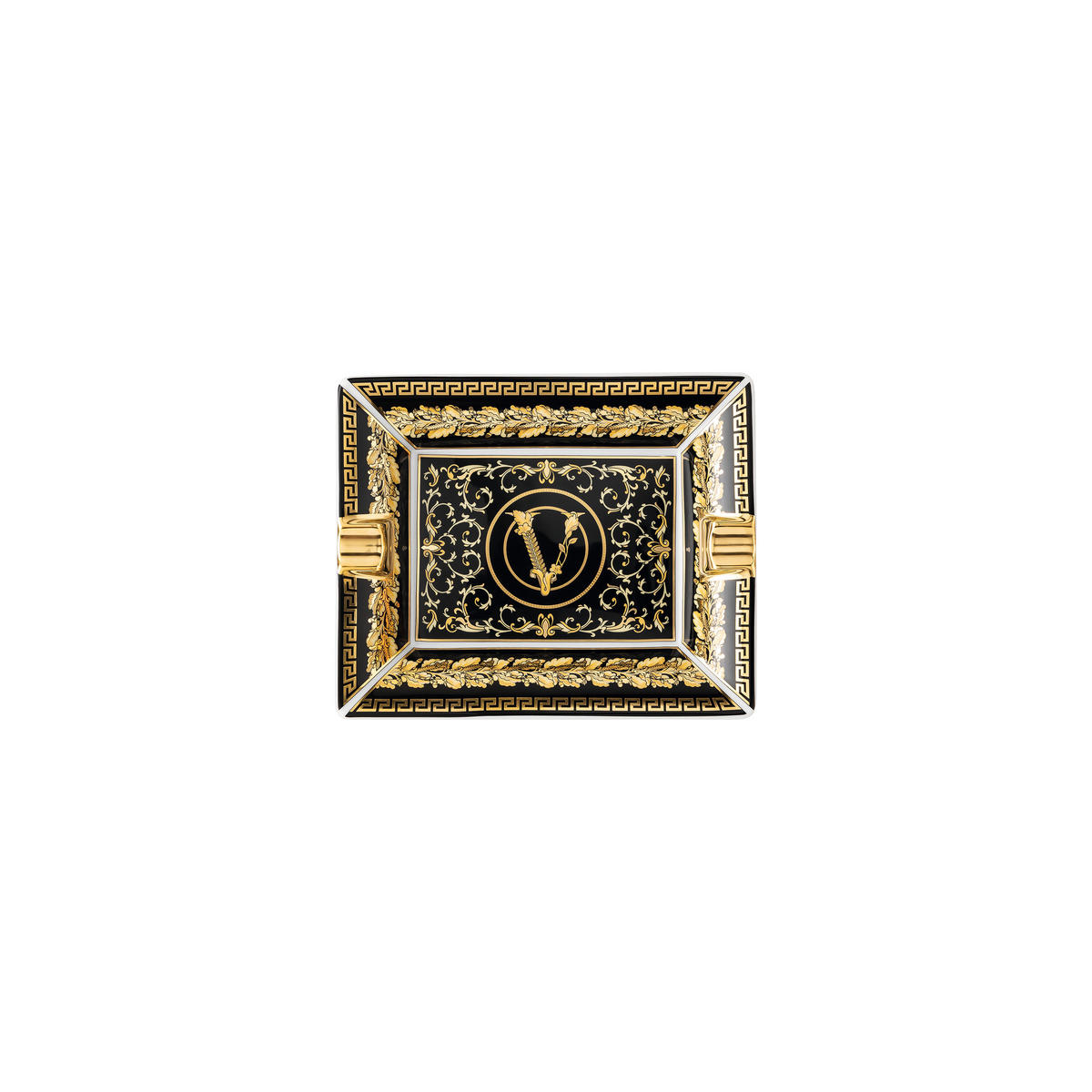 PEPELJARA  keramika    - zlatna/crna, Osnovno, keramika (13/8/2cm) - Versace