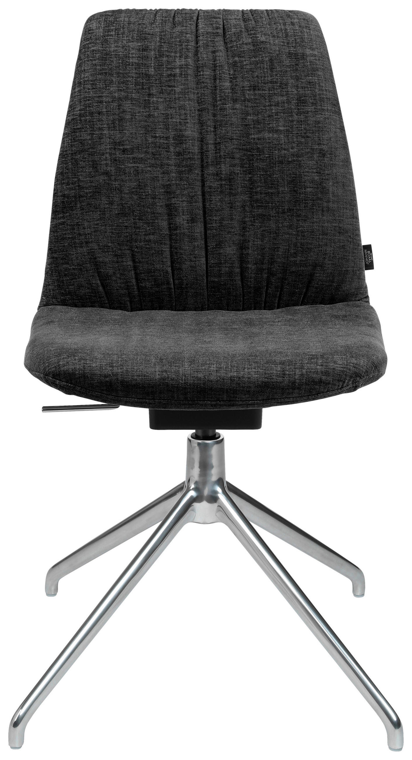 STUHL Velours Anthrazit - Anthrazit, Design, Textil/Metall (46/81,5-84,5/55cm) - Johann Jakob