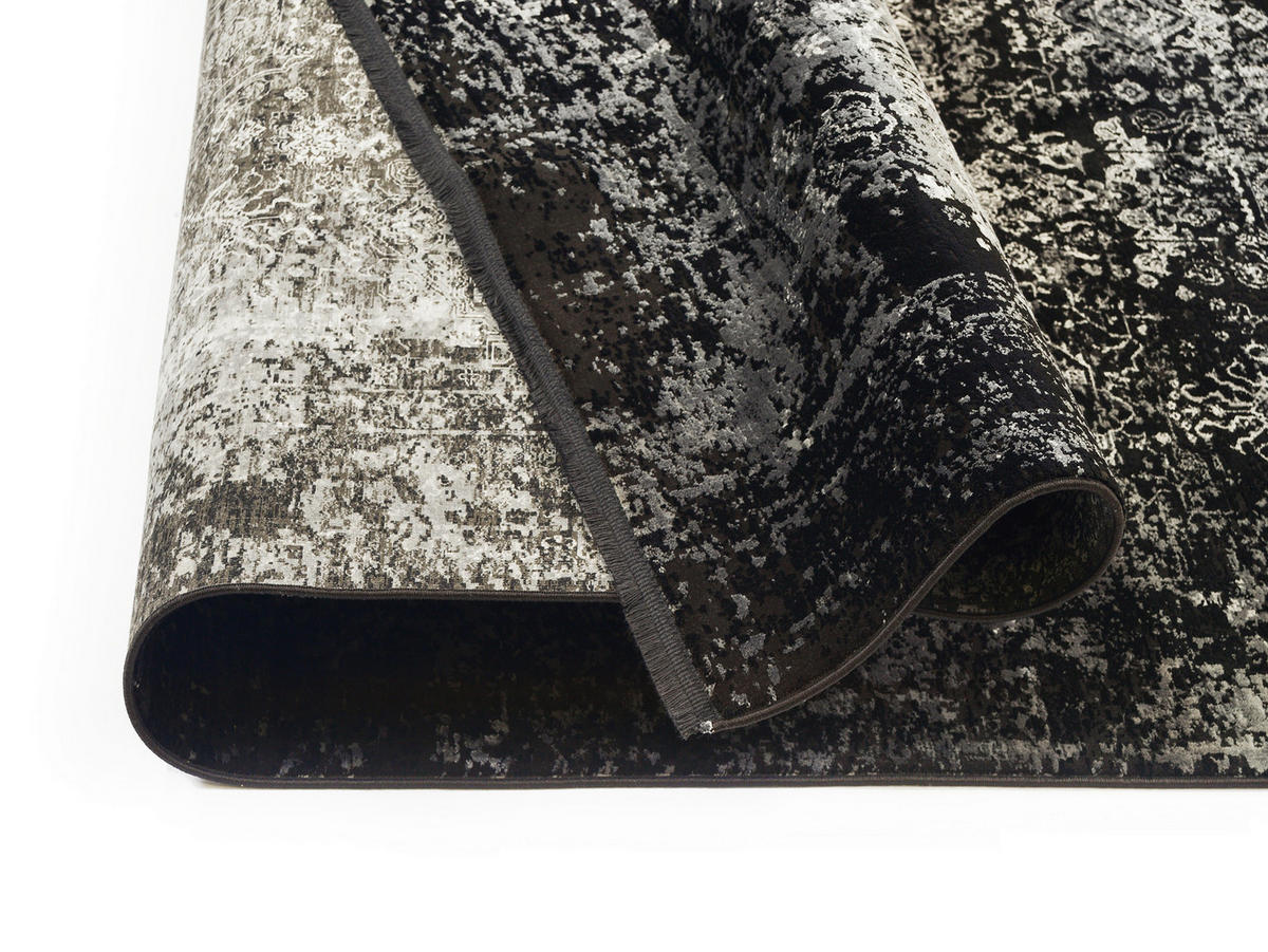 WEBTEPPICH 200/250 cm Calais Grau, Schwarz  - Schwarz/Grau, Design, Textil (200/250cm) - Dieter Knoll