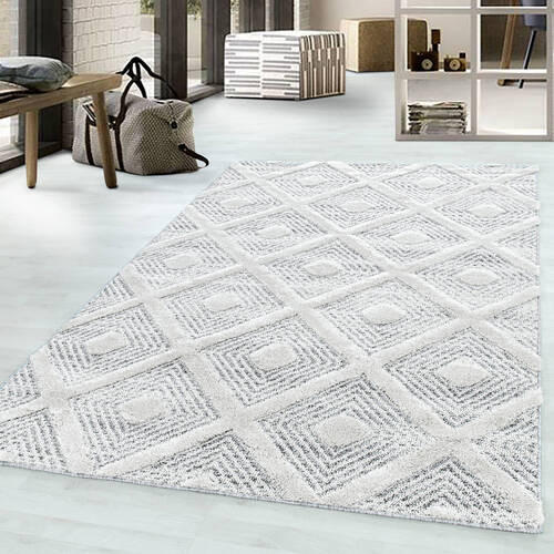 VÄVD MATTA 200/290 cm Pisa 4707 grau  - grå, Klassisk, textil (200/290cm)