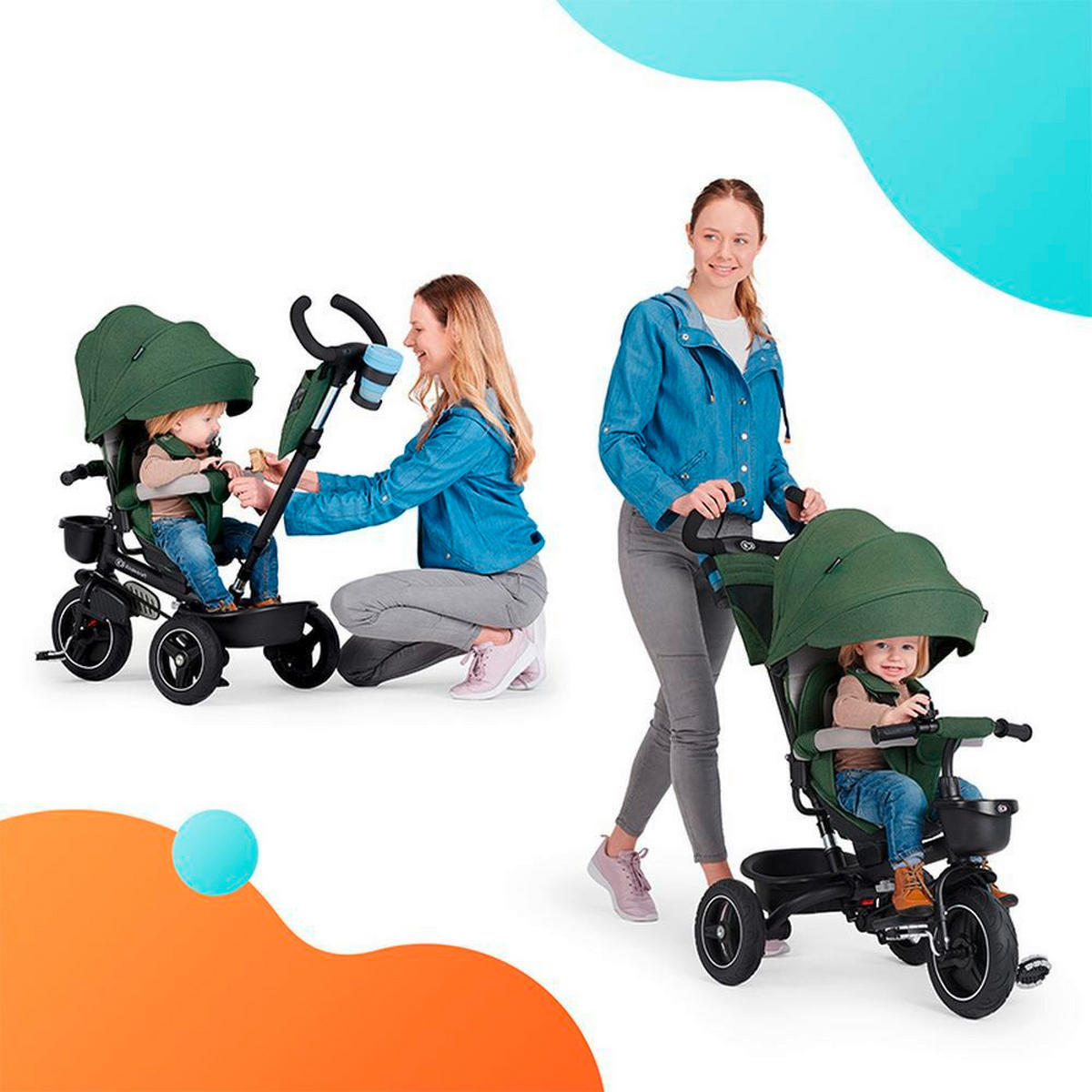 TRICIKL   - Basics, drvo/metal (51/108/106cm) - kinderkraft