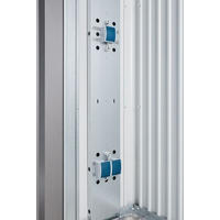 ELEKTRO-MONTAGEPANEEL 28/190/6 cm  - Silberfarben, Design, Metall (28/190/6cm) - Biohort