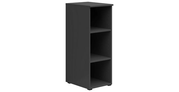 REGAL Graphitfarben - Anthrazit/Graphitfarben, MODERN, Holzwerkstoff/Kunststoff (30/83/40cm) - Carryhome
