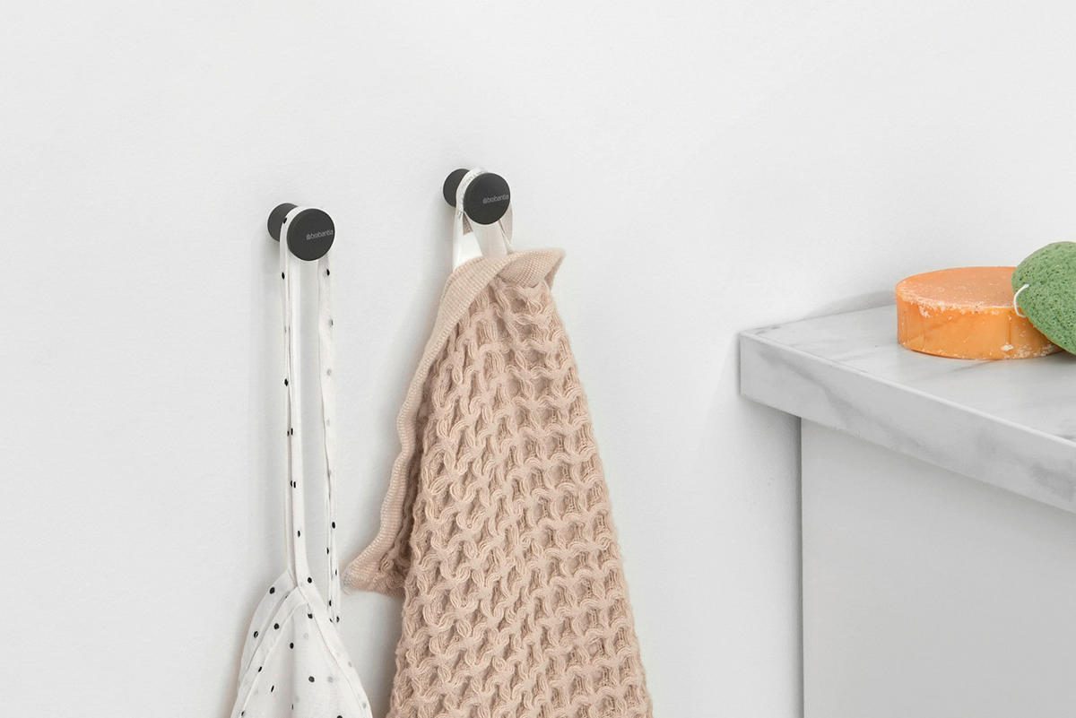 KUKICA ZA RUČNIK  siva  metal  MINDSET  - siva, Basics, metal (2.1/2.1/2.3cm) - Brabantia