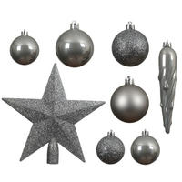 CHRISTBAUMKUGEL-SET  - Basics (8,00/8,00/8,00cm)
