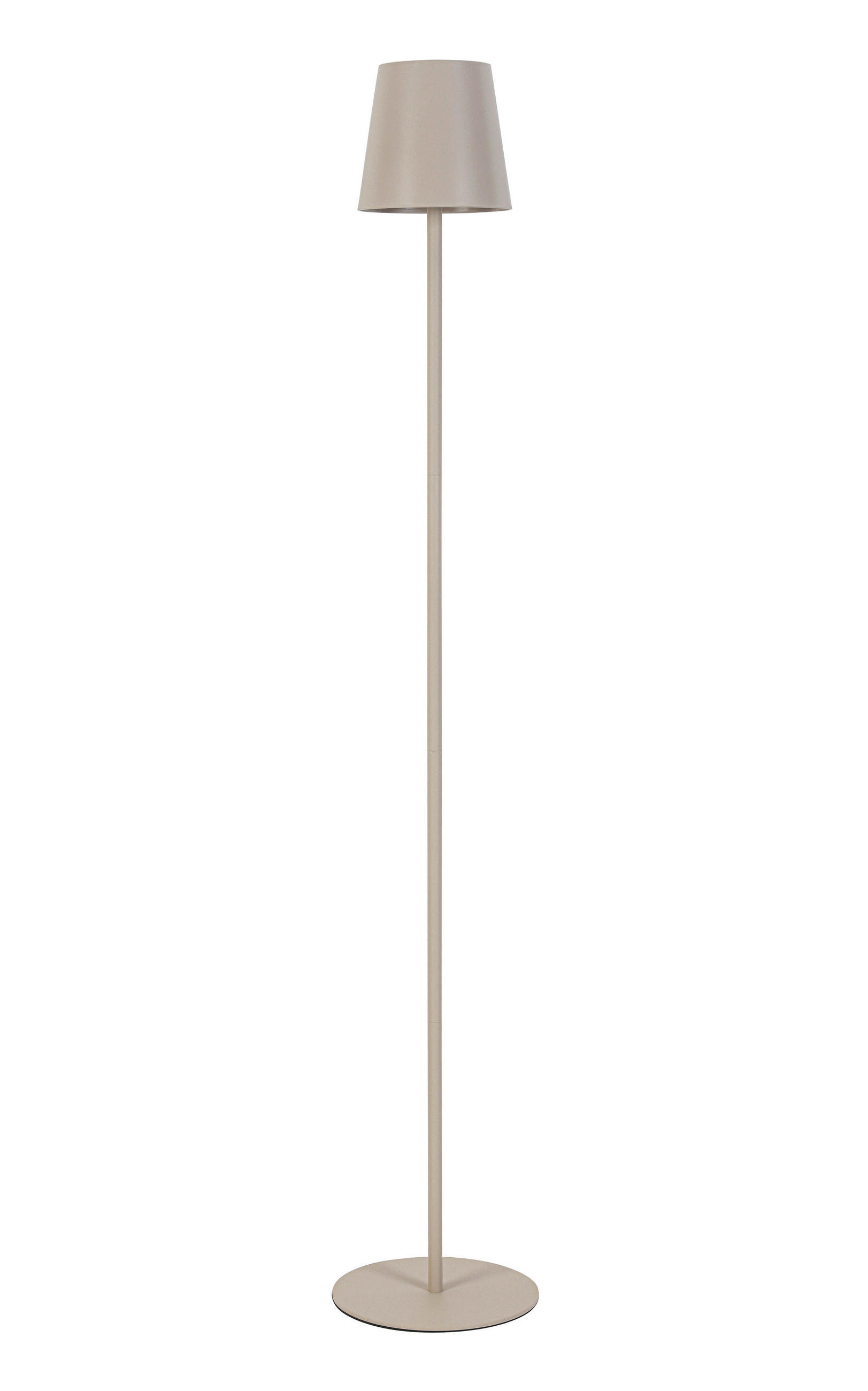 ÚJRATÖLTHETŐ ÁLLÓLÁMPA - homok, Design, műanyag/fém (22/130cm) - Novel