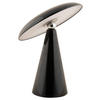 AKKU-TISCHLEUCHTE 23/26/23 cm   - Schwarz, Basics, Kunststoff (23/26/23cm) - Leitmotiv