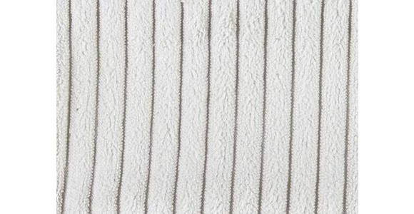 ECKSOFA Hellgrau Cord - Hellgrau/Schwarz, Design, Textil/Metall (302/180cm) - Venda
