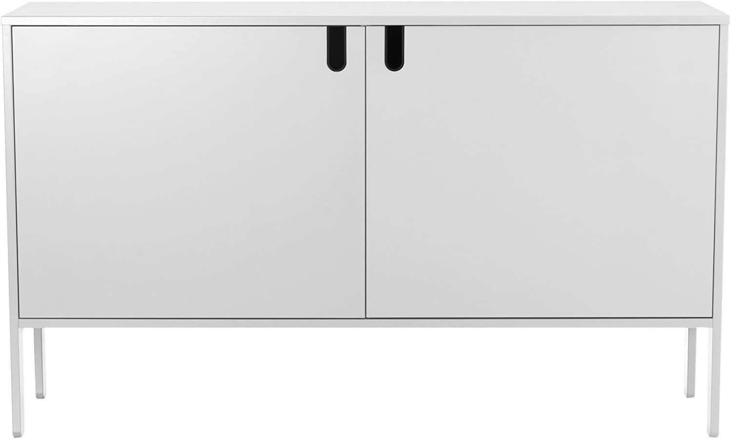 KOMMODE Weiß  - Schwarz/Weiß, Design, Holzwerkstoff/Kunststoff (148/89/40cm)