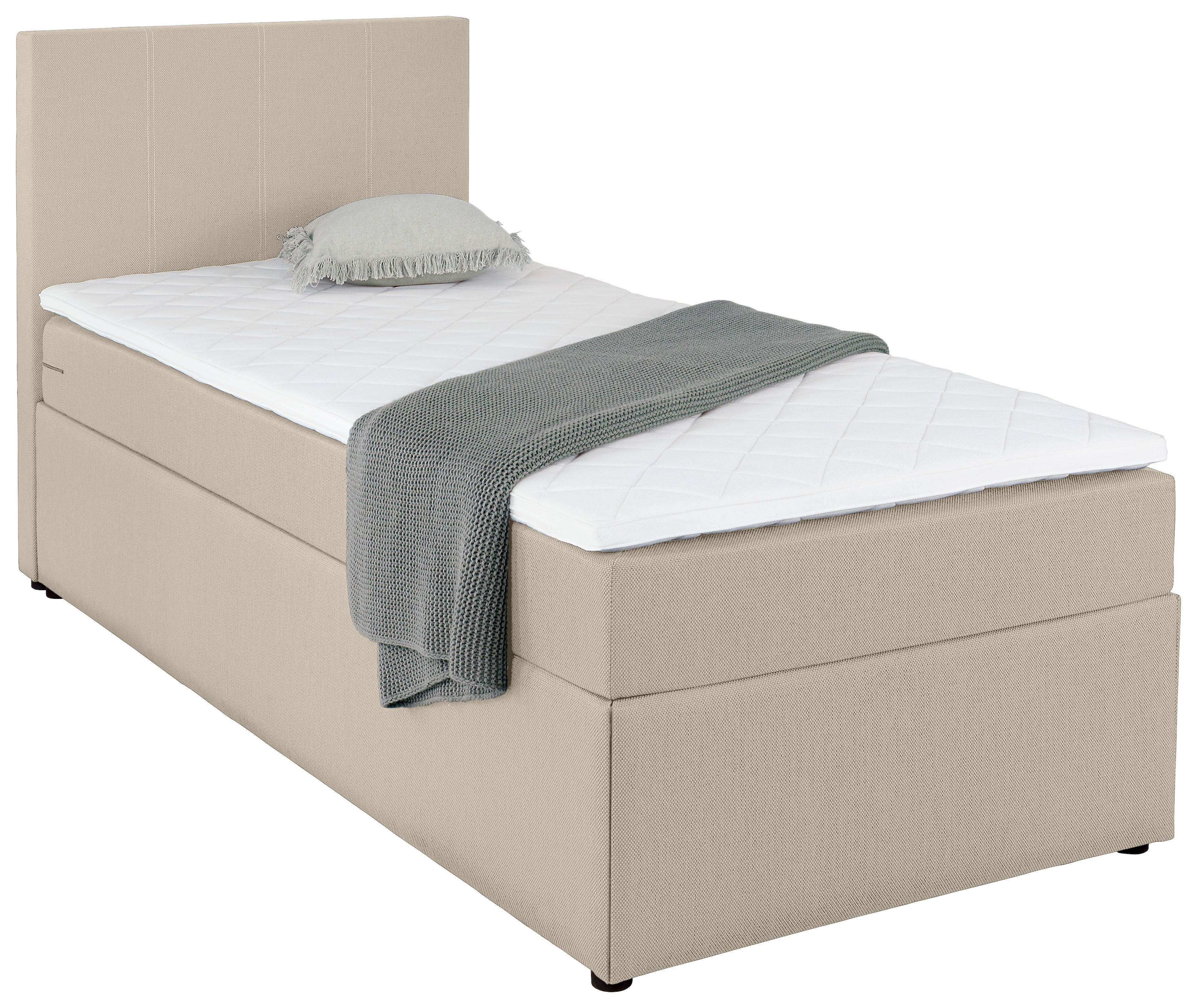 PAT TIP BOXSPRING FĂRĂ ARCURI 90/200 cm in nisipiu