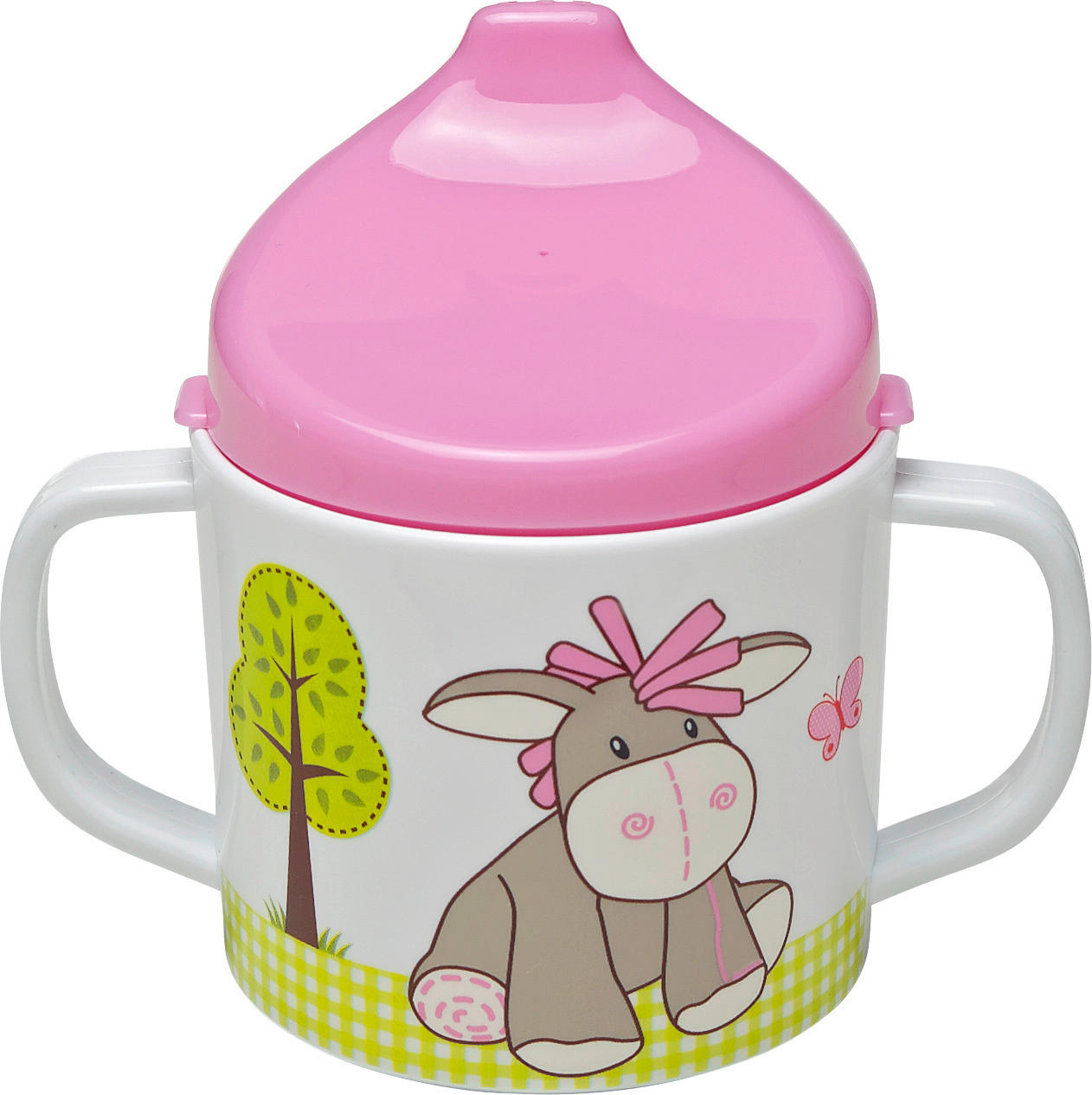 KINDERBECHER  - Weiss/Rosa, Trend, Kunststoff (7,5/10cm) - My Baby Lou