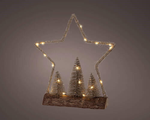 LED-TISCHLEUCHTE - LIFESTYLE, Naturmaterialien/Holz (8,50/29,00/32,00cm)