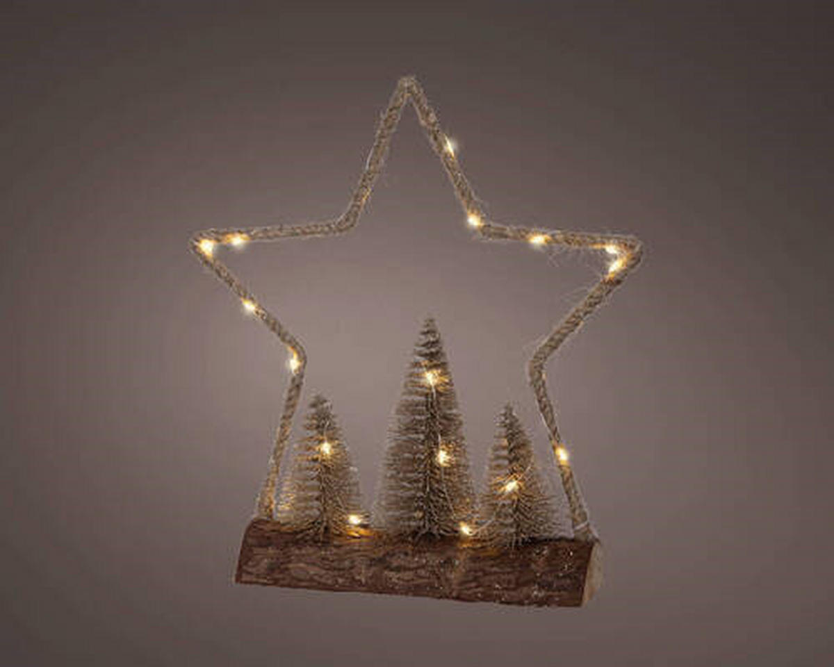 LED-TISCHLEUCHTE - LIFESTYLE, Naturmaterialien/Holz (8,50/29,00/32,00cm)