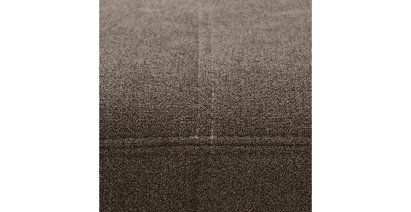 WOHNLANDSCHAFT Dunkelbraun Velours  - Chromfarben/Dunkelbraun, KONVENTIONELL, Kunststoff/Textil (198/363/150cm) - Hom`in