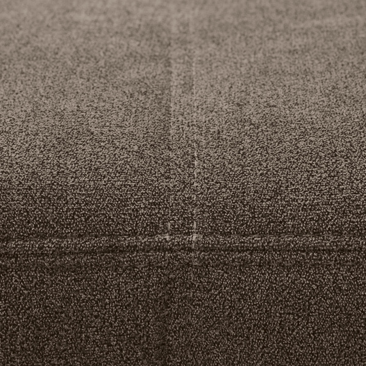 WOHNLANDSCHAFT in Velours Dunkelbraun  - Chromfarben/Dunkelbraun, KONVENTIONELL, Kunststoff/Textil (198/363/170cm) - Hom`in