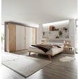 BETTANLAGE 180/200 cm  in Eichefarben, Kaschmir  - Kaschmir/Eichefarben, Design, Holzwerkstoff/Textil (180/200cm) - Xora
