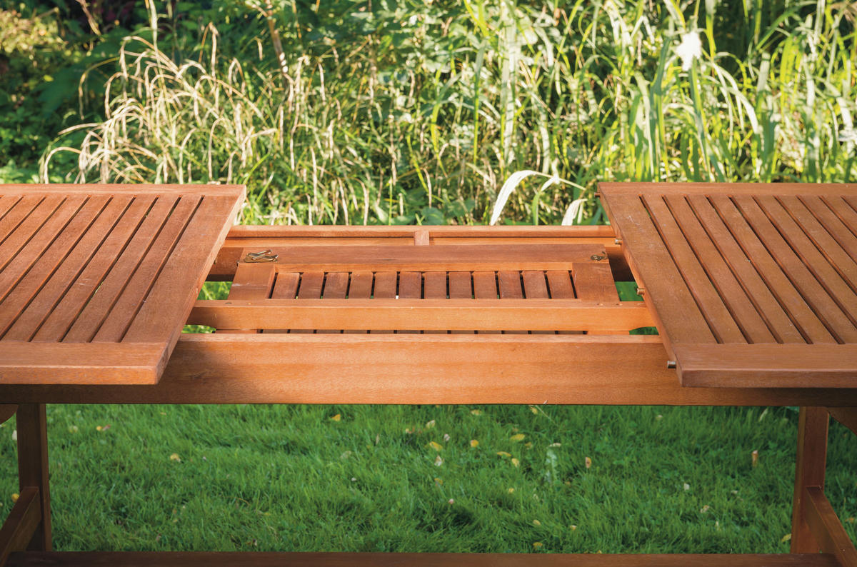 STOL VRTNI  smeđa  drvo      - smeđa, Romantično / ladanjski, drvo (150-200/100/74cm) - Ambia Garden